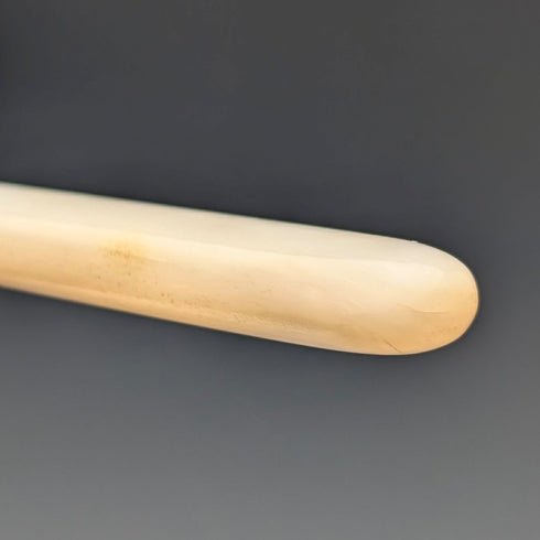 約 1903 年英國古董白色珍珠手柄甜點餐具 6 對含埃爾金頓托盤